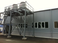 Cooling towers for cooling the electrolyte solution of galvanizing baths